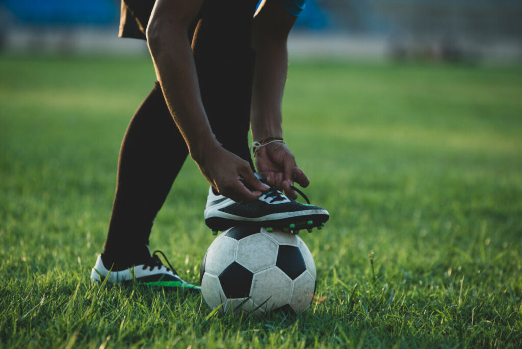 Soccer player action stadium